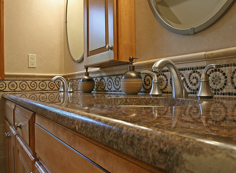 New Bathroom Counter-Top, Sink and Facets